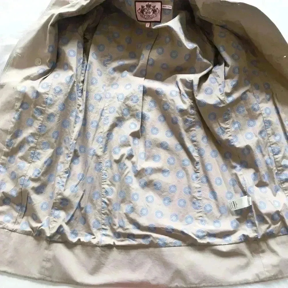 Juicy Couture Belted 3/4 Sleeve Trench Coat - Picture 4 of 7